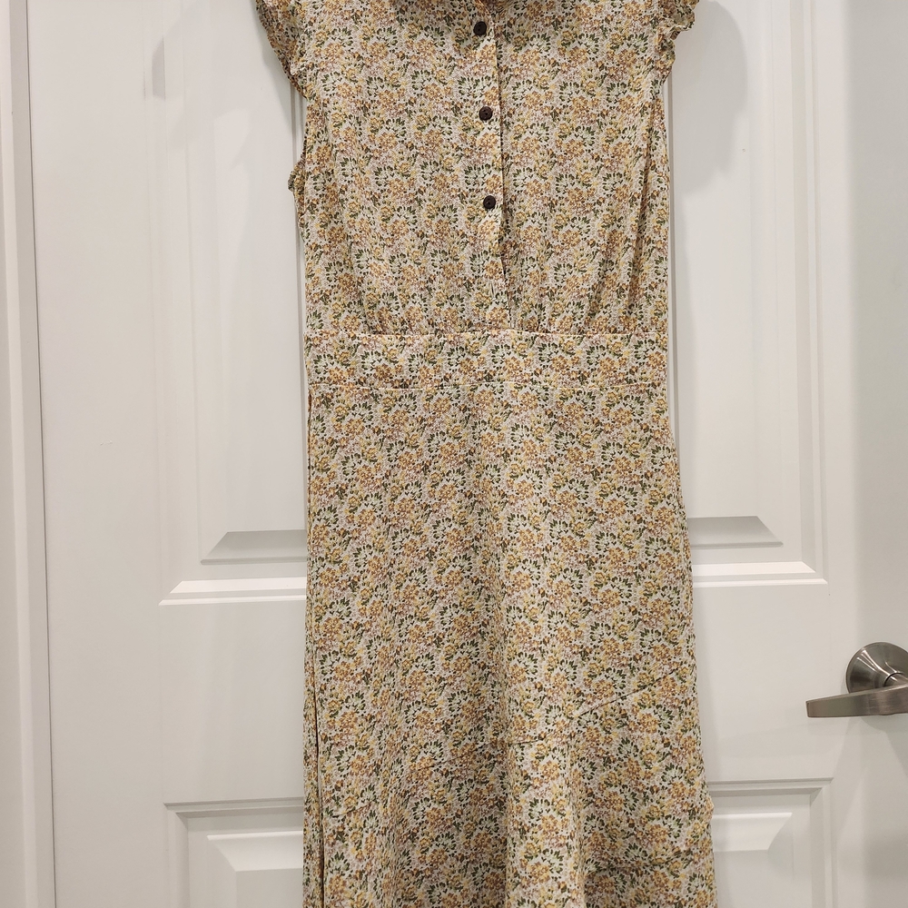 Floral Button-Down Dress